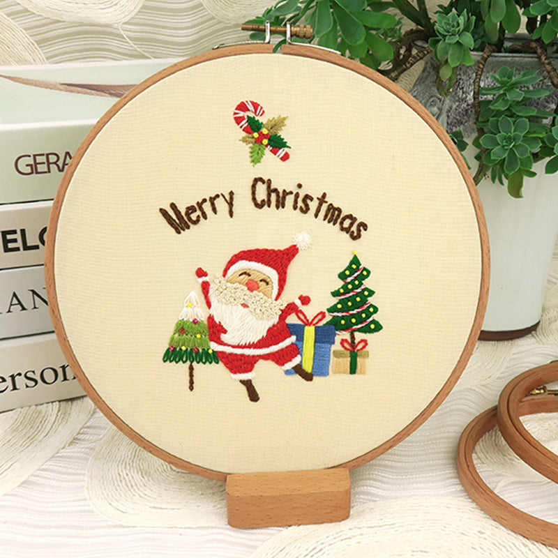 Embroidery Diy Material Package For Beginners Christmas Series
