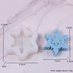 Christmas Snowflake Candle Silicone Mold Diy