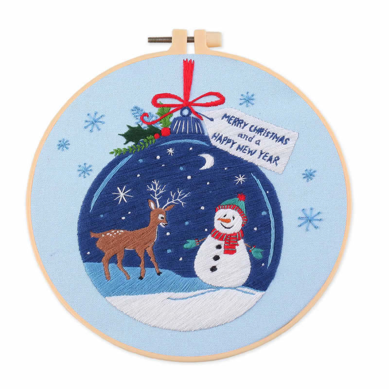 Christmas Embroidery Diy Material Package Kit