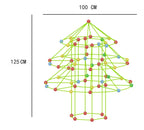 DIY Tent Inserted Beaded Christmas Tree