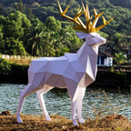 Deer King Geometric Origami 3D 3D Model DIY Handmade Creative Ornaments