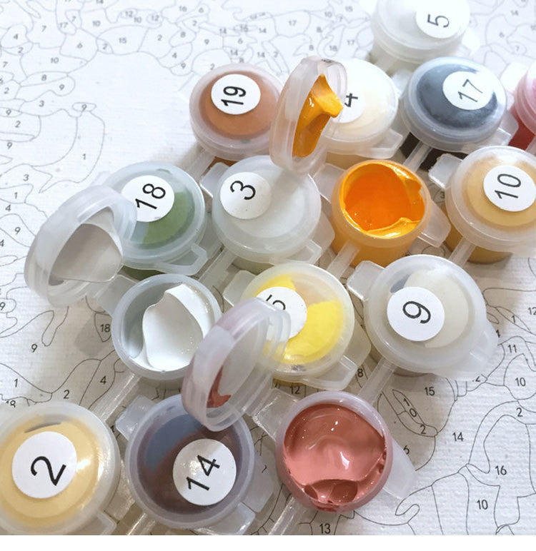 Red Indian Ethnic - DIY Painting By Numbers Kit