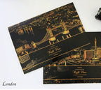 Decorative painting scratch Scraping painting drawing paper world Sightseeing pictures decoration birthday gifts