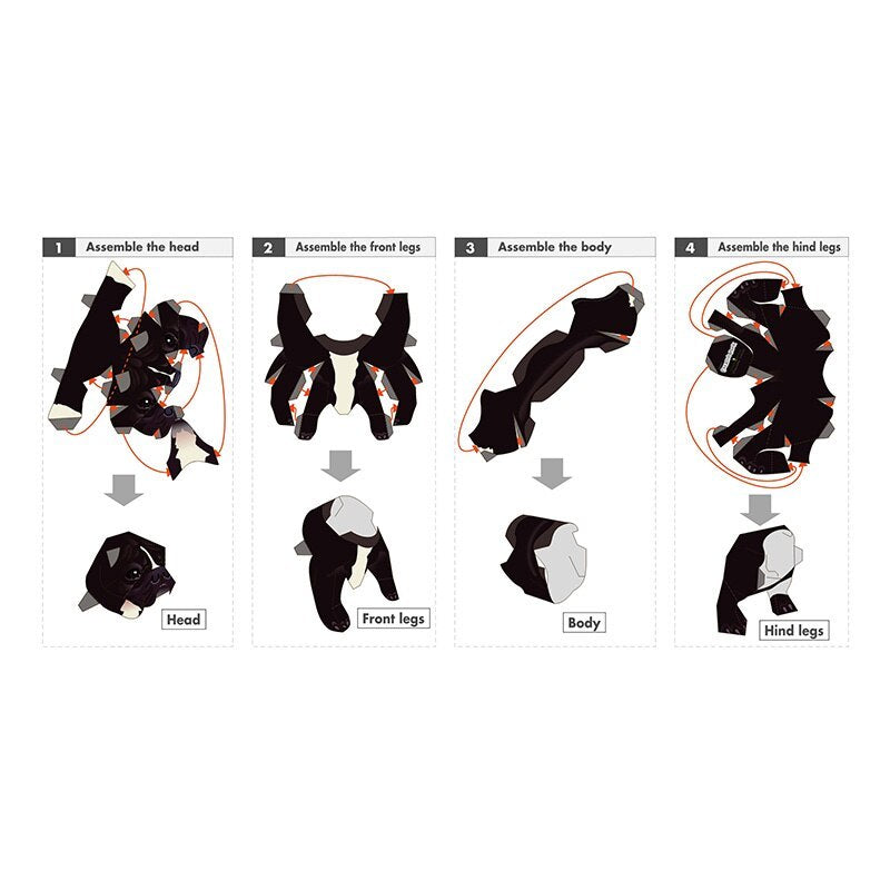 Diy handmade origami 3D Paper Model children's toys