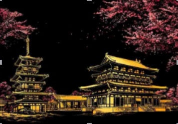 Decorative painting scratch Scraping painting drawing paper world Sightseeing pictures decoration birthday gifts