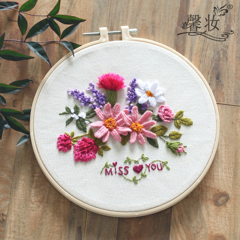 Embroidery Diy Material Bag Semi-finished Kit