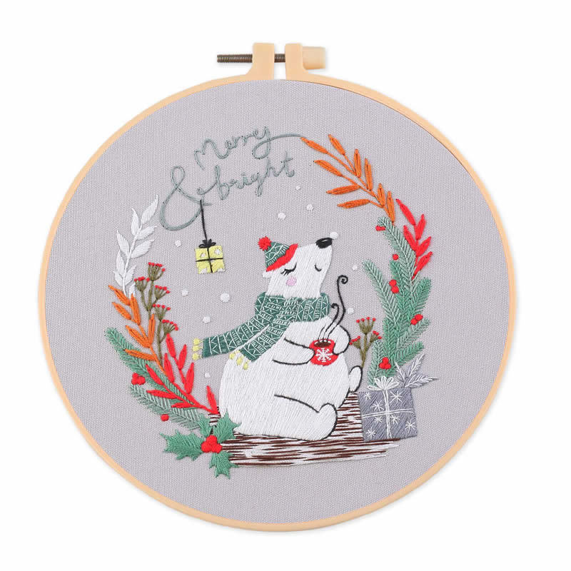 Christmas Embroidery Diy Material Package Kit