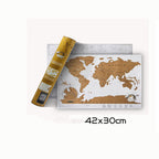 Scratch The Map Version Of The Mini Trumpet Travel Card Record Hanging Painting