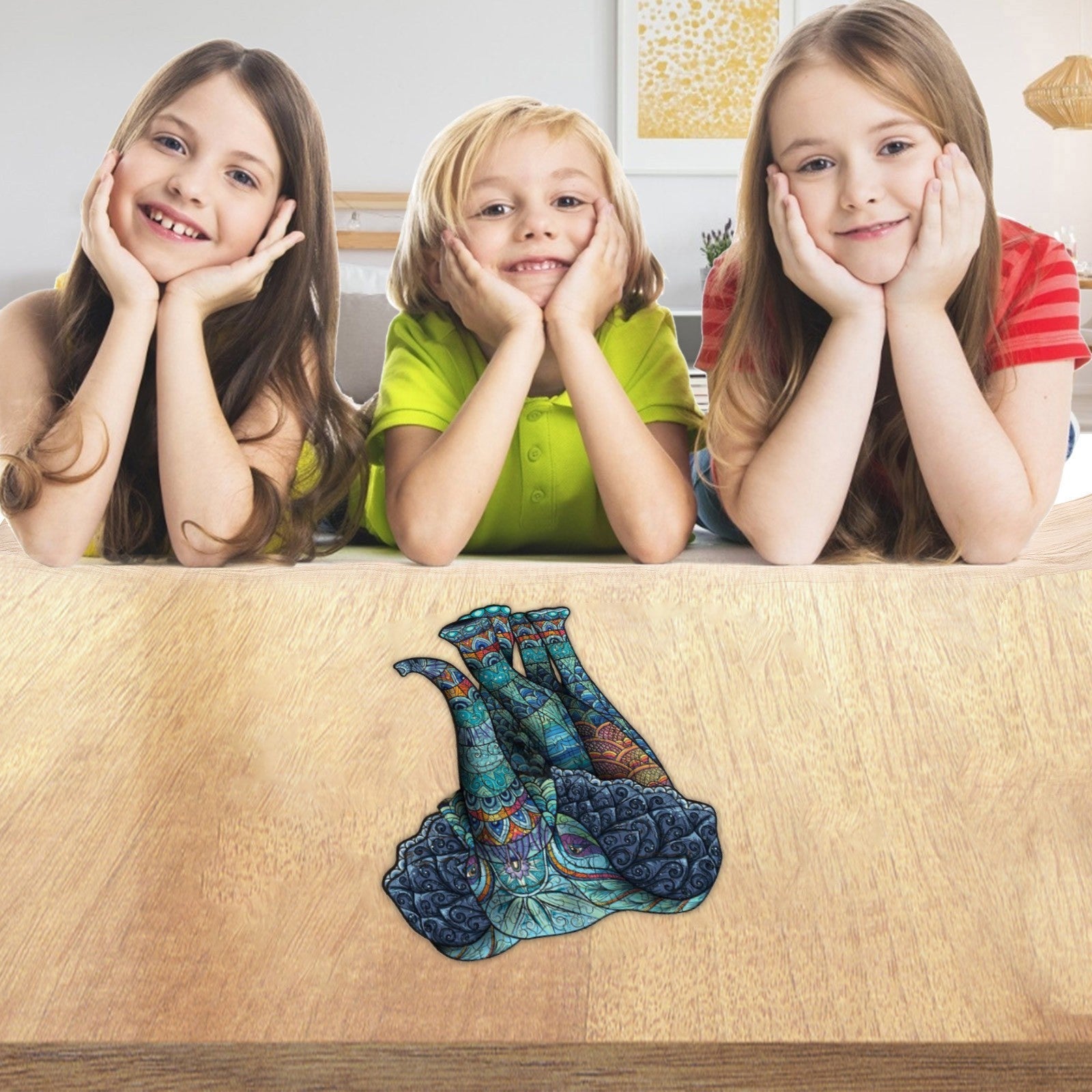 Color Elephant Owl Plane Puzzle Animal Puzzle