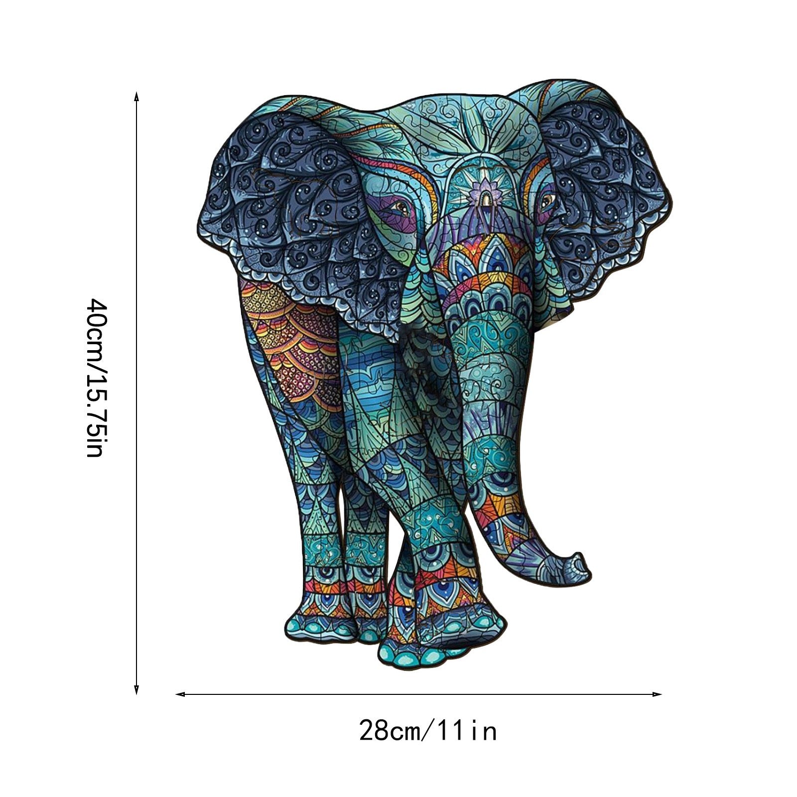Color Elephant Owl Plane Puzzle Animal Puzzle