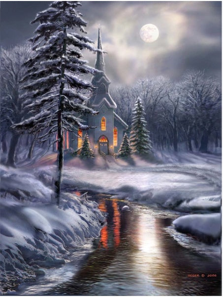 Winter Landscape – DIY Paint by Numbers Kit