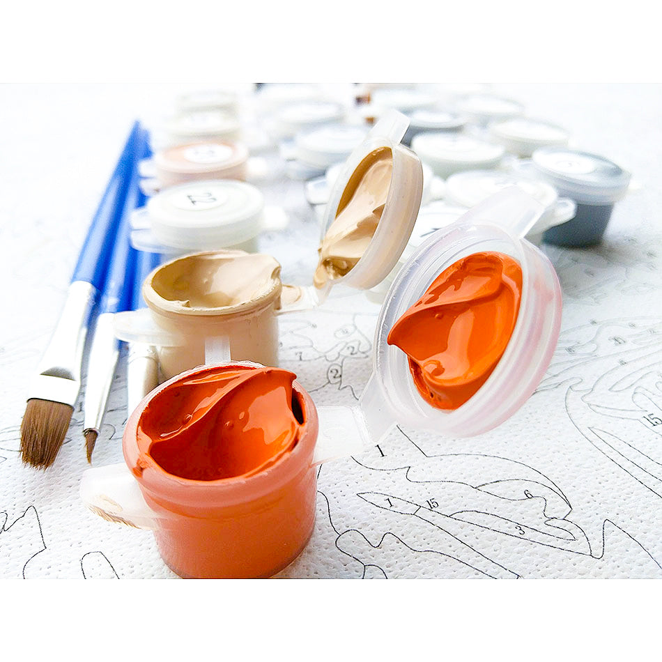 Chenistory Frame Sky DIY Painting By Number Landscape Wall Art Picture