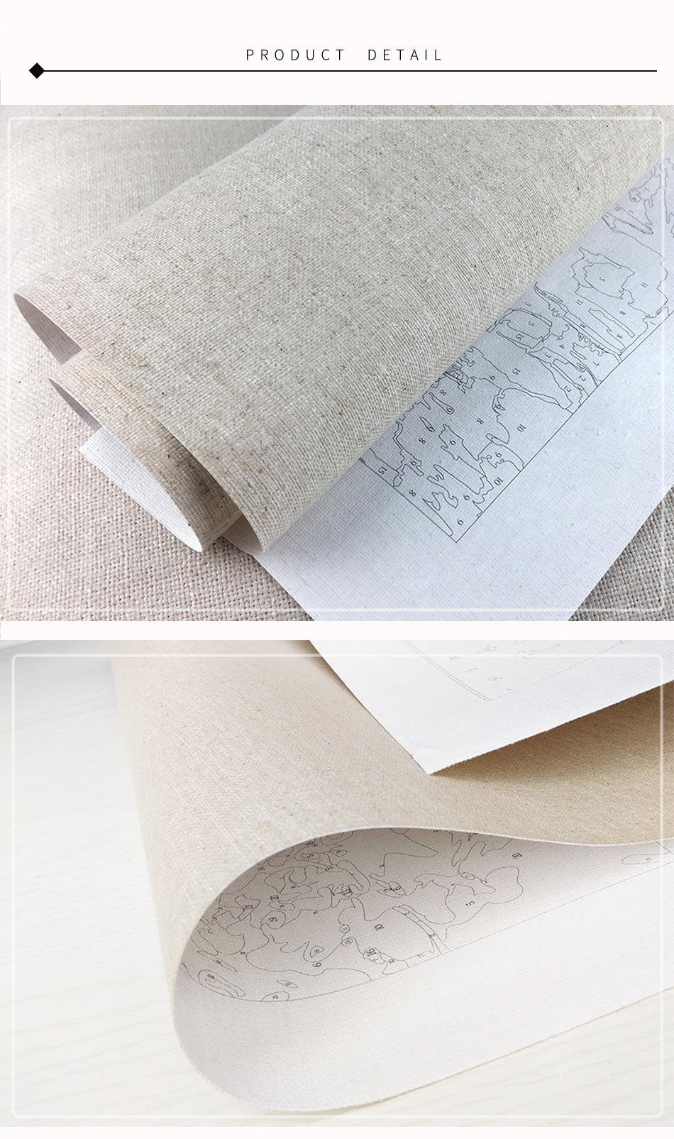 Chenistory Frame Sky DIY Painting By Number Landscape Wall Art Picture