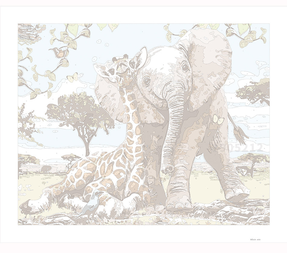 Chenistory Frame Sky DIY Painting By Number Landscape Wall Art Picture