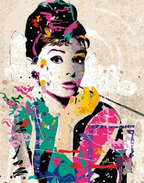 Audrey Hepburn - DIY Painting By Numbers Kit