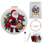Santa Claus Embroidery Kit Material Package