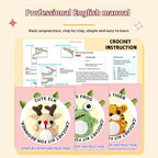 Crochet Material Package Set DIY Hand Crocheted Wool Animal