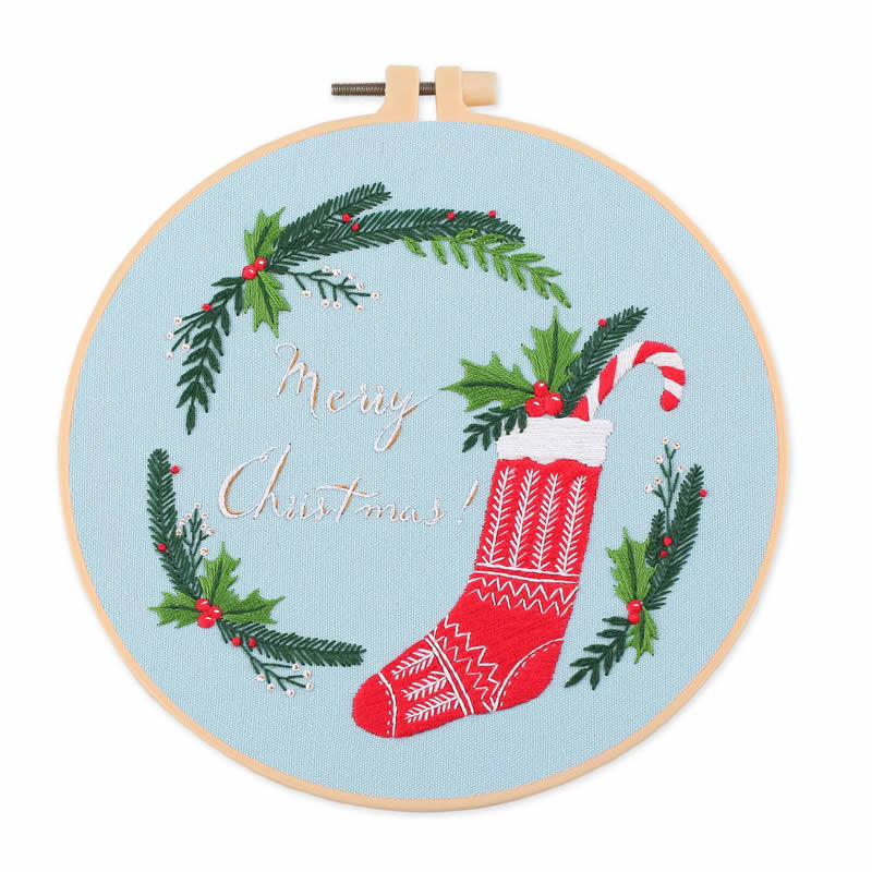 Christmas Embroidery Diy Material Package Kit
