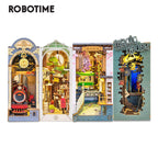 Robotime Rolife Book Nooks Series Stories In Books 4 Kinds DIY Wooden Miniature House Furniture Sakura Densya TGB01
