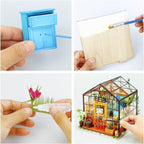 ROBOTIME DIY Miniature Dollhouse Kits Wooden Dollhouse Model DG102 DG104 DG108 DG109