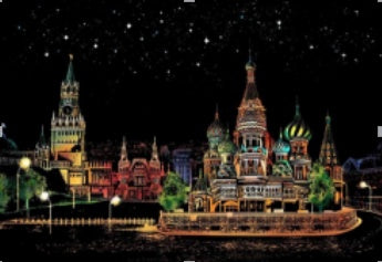 Decorative painting scratch Scraping painting drawing paper world Sightseeing pictures decoration birthday gifts