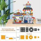 4 PACK Brick Building Set For Kids, 2969 PCS Building Blocks Kit Japanese Street Building Toy Set Gift For 6-15 Years Old Kid And Adult