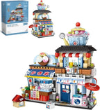 4 PACK Brick Building Set For Kids, 2969 PCS Building Blocks Kit Japanese Street Building Toy Set Gift For 6-15 Years Old Kid And Adult
