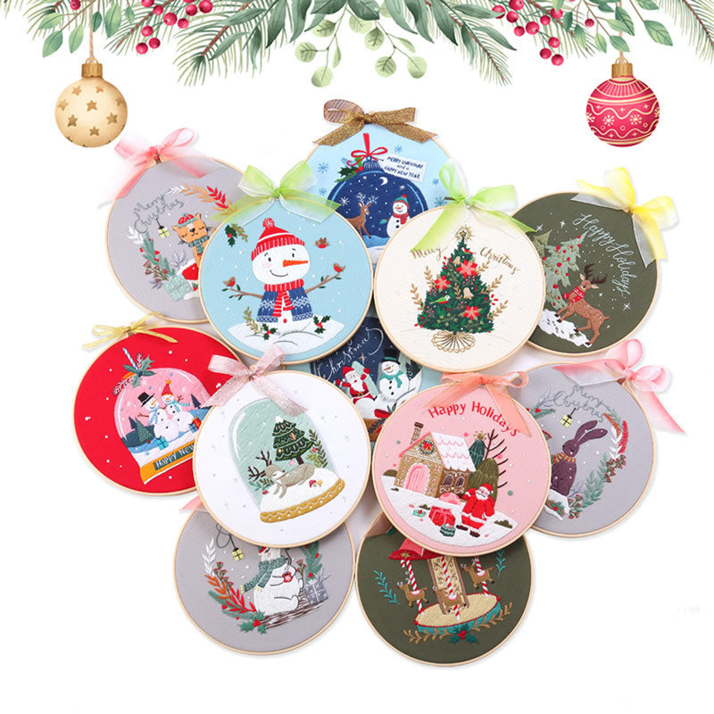 Christmas Embroidery Diy Material Package Kit