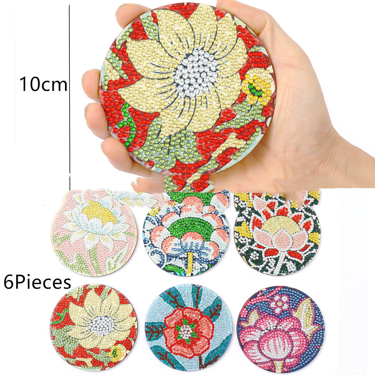 DIY Christmas Coaster Full Diamond Sticker