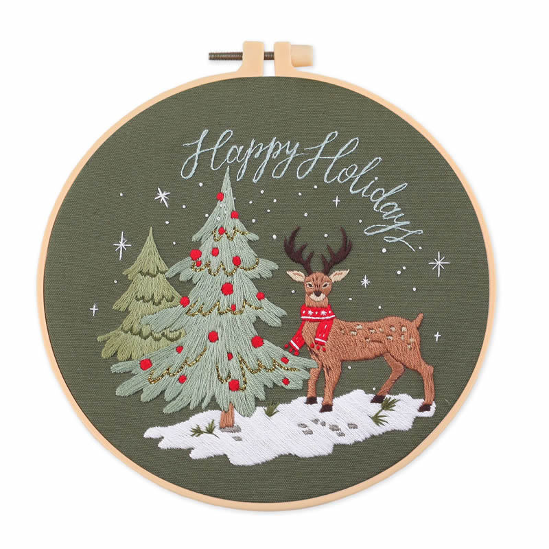 Christmas Embroidery Diy Material Package Kit