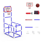 1Set Kids Basketball Game Set With 2 Balls Adjustable Height Basketball Hoop Arcade Game Indoor Outdoor Toys For Boys Girls Aged 3 To 12