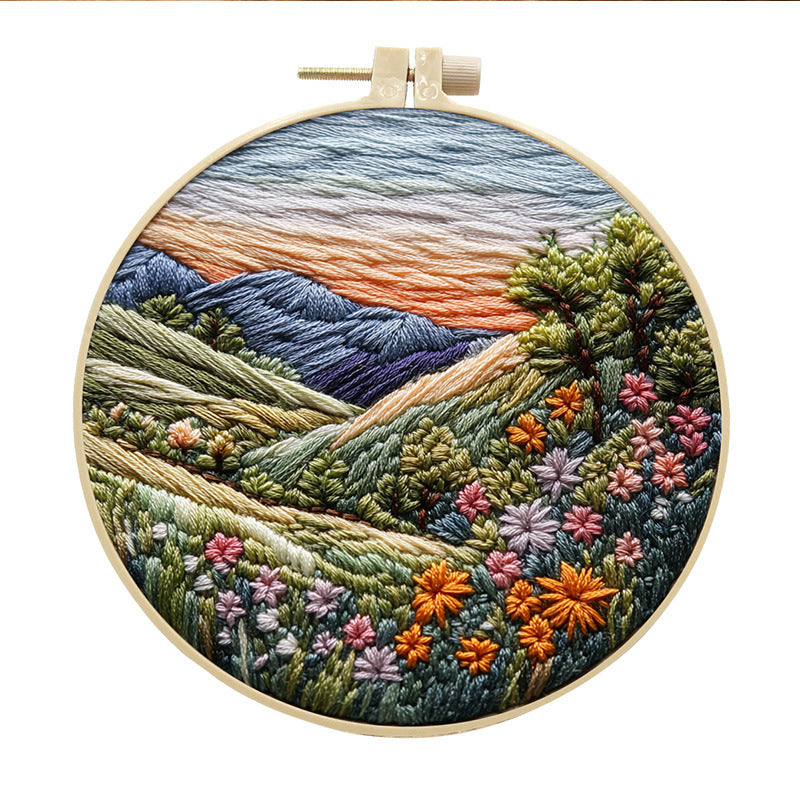 Embroidery Diy Handmade Cloth Art Material Kit Kit