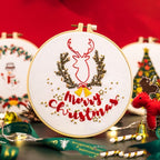 Christmas Embroidery Manual Diy Material Bag Beginner