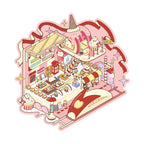 Large Hand Account Manual Decompression Stickers Miniature Scene Collage 3D Stickers