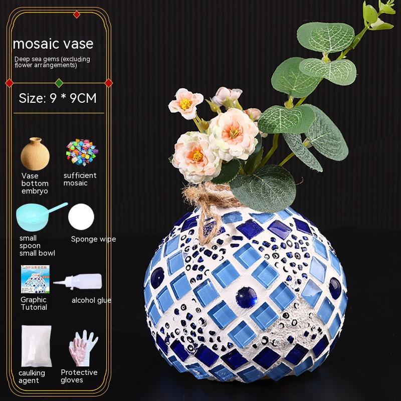 Mosaic Vase Diy Handmade Material Kit