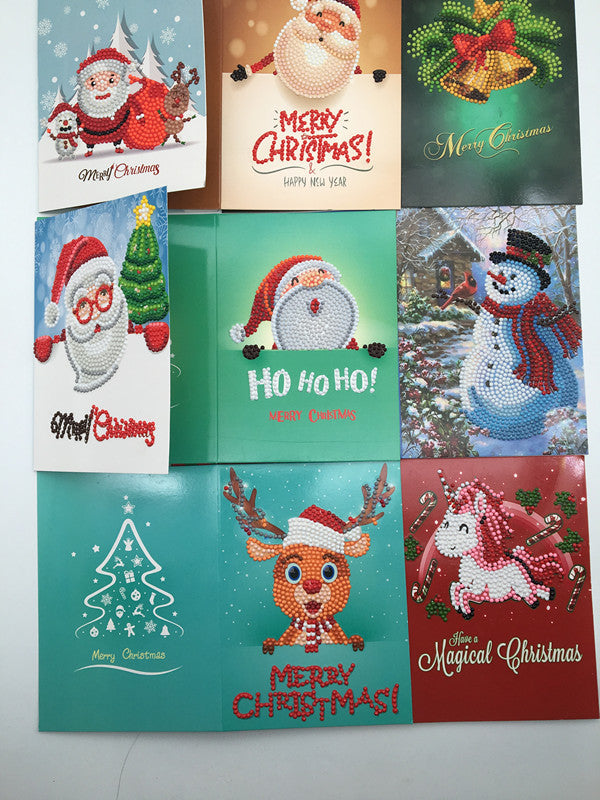 Handmade DIY Christmas Card Piece Diamond Painting