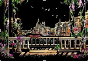 Decorative painting scratch Scraping painting drawing paper world Sightseeing pictures decoration birthday gifts