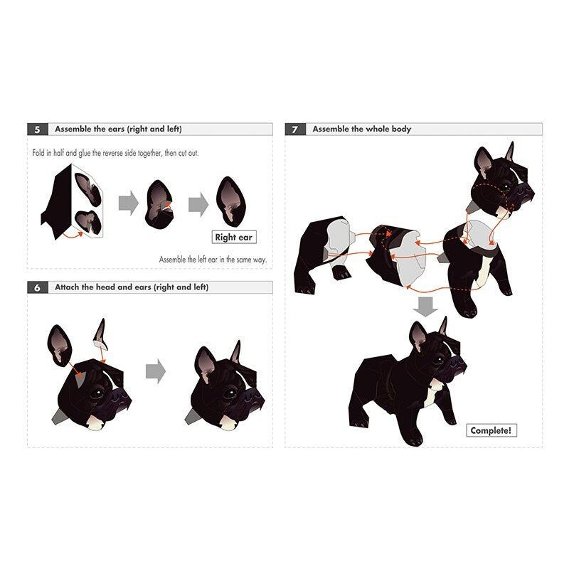 Diy handmade origami 3D Paper Model children's toys