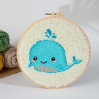 Handmade Embroidery Material Package Needle Children Beginners Stamp String Art Decoration