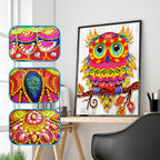 Diamond painting owl DIY