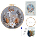 Christmas Animal Embroidery Kit English Description