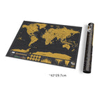 Scratch The Map Version Of The Mini Trumpet Travel Card Record Hanging Painting