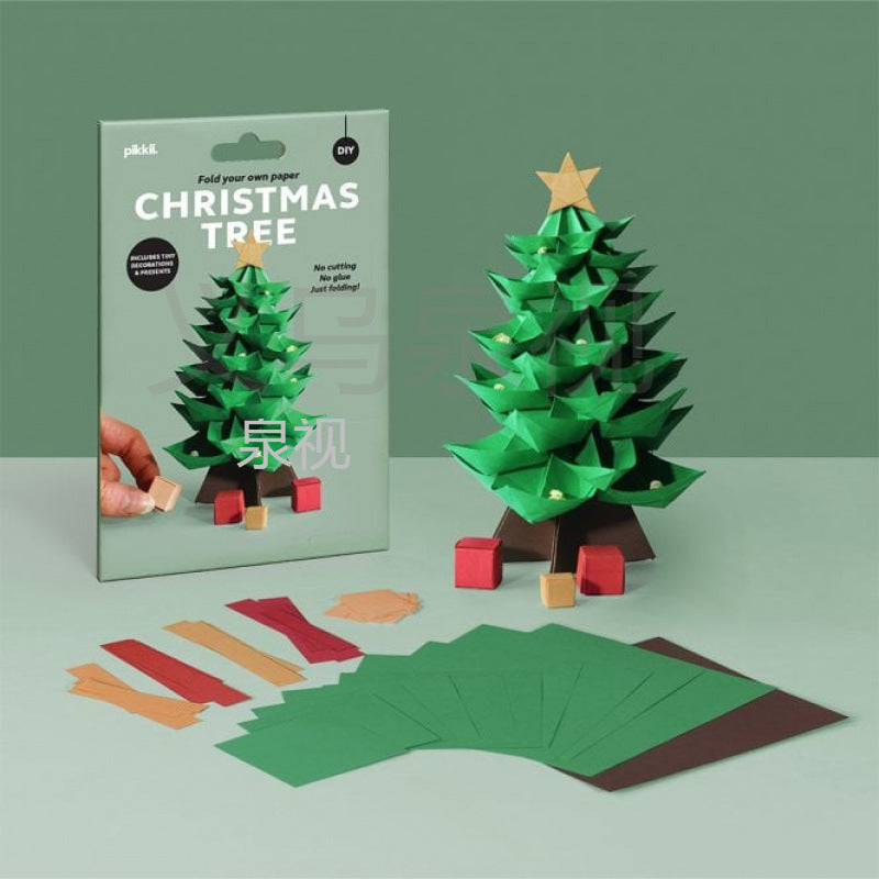 Christmas Tree Paper Folding Kit DIY Decorations