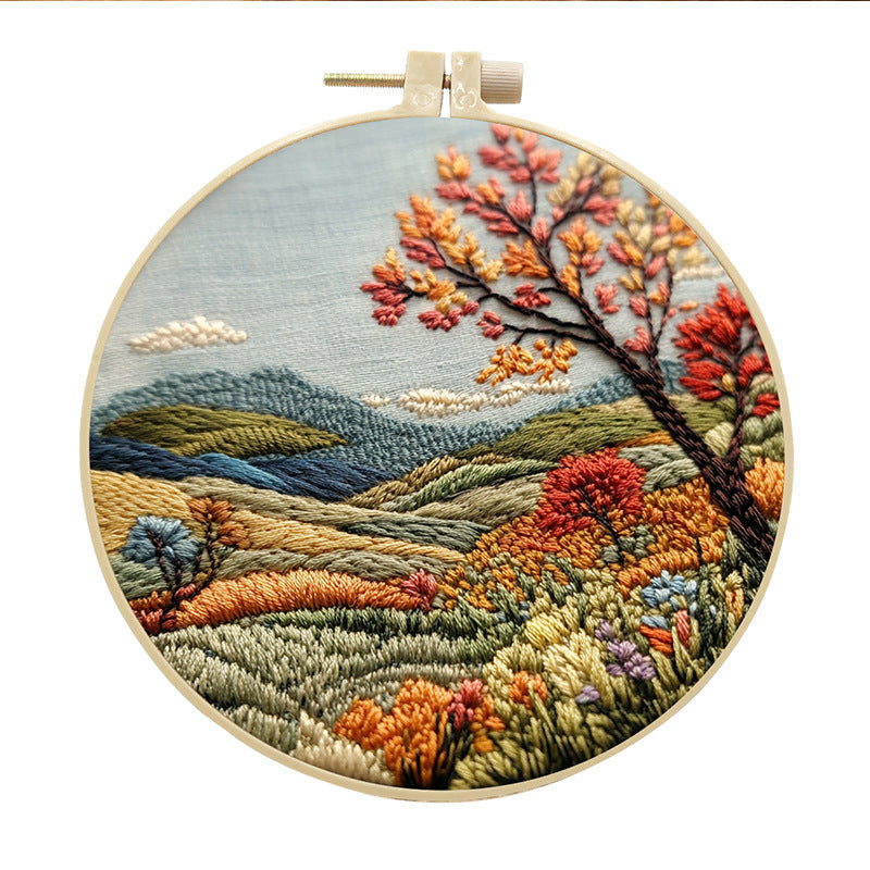 Embroidery Diy Handmade Cloth Art Material Kit Kit