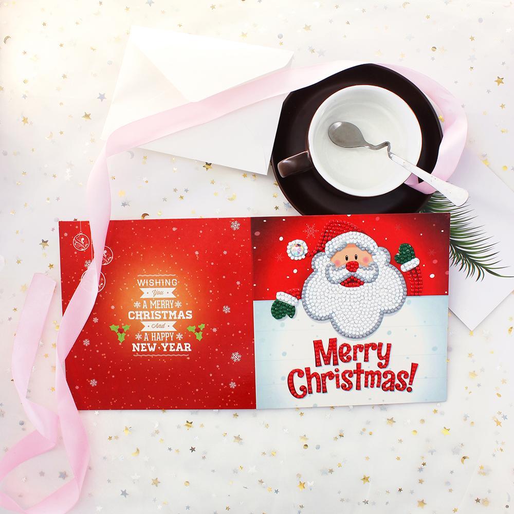 Shaped Diamond Greeting Card Christmas Card DIY