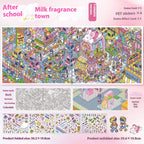 Large Hand Account Manual Decompression Stickers Miniature Scene Collage 3D Stickers