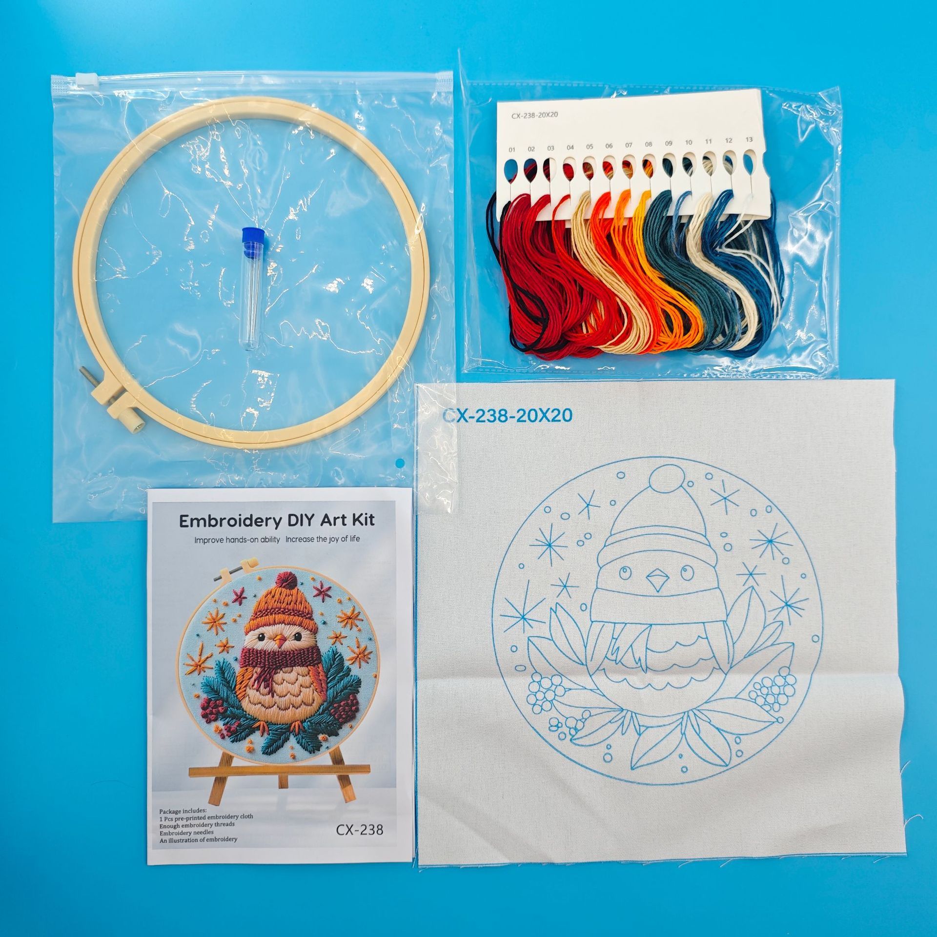 Christmas Winter Bird Suit Diy Material Package