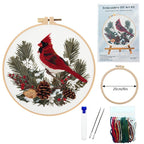 Christmas Animal Embroidery Kit English Description
