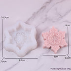 Christmas Snowflake Candle Silicone Mold Diy