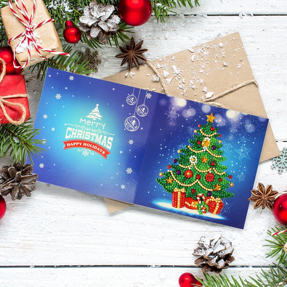 Handmade DIY Christmas Card Piece Diamond Painting